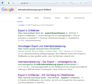 Suchnaschinen Optimierung anhand Google